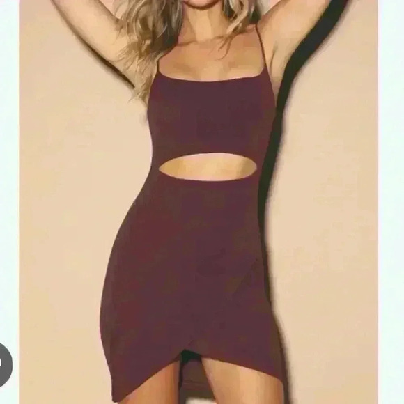 Lulu’s Cutout On The Town Plum Purple Bodycon Dress Size Small NWT - Picture 1 of 8